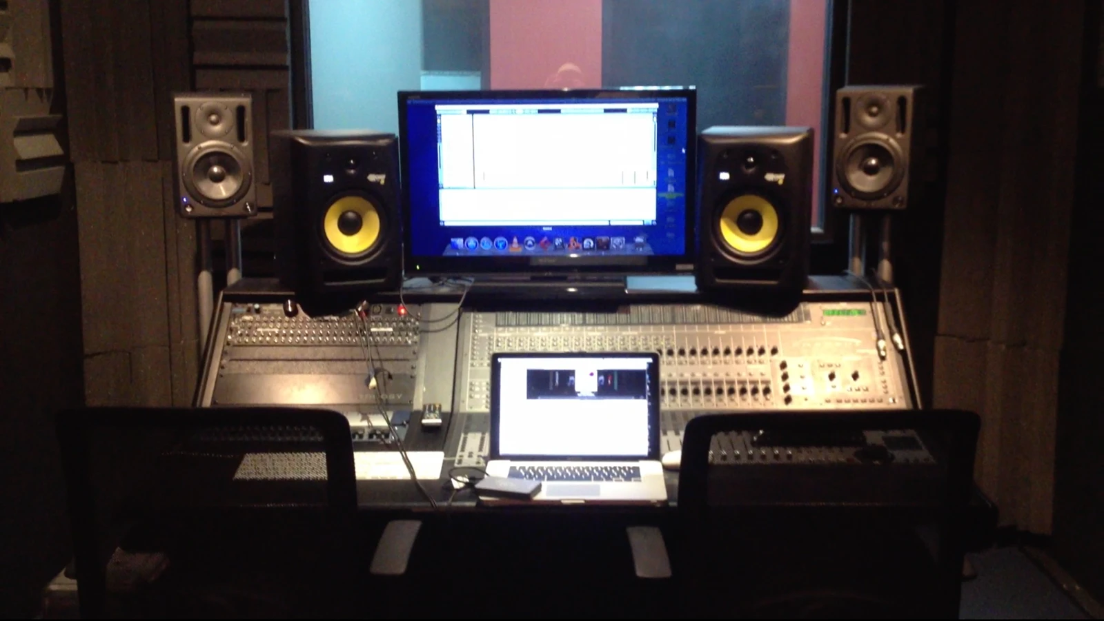 Professional audio recording and post-production studio